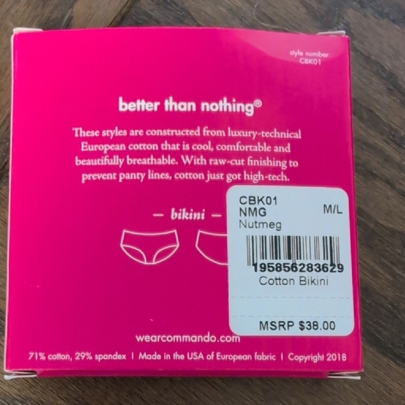 Commando Pink and Brown Cotton Underwear - Picture 2 of 3